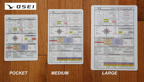 Crystal Pilot VFR and IFR Placard (Medium (4.5 x 7 inches))...