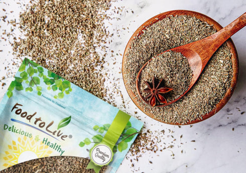 Food to Live - Anise Seeds, 4 Ounces Whole Dried Anise Seeds, Kosher, Vegan, Bulk Aniseed Spice. Used in Baked Goods and Beverages, Pairs Well wit...