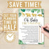 Hadley Designs Hilarious Baby Shower Games Set – 25 Double-Sided Cards for 25 Guests, 2 Games, Word Scramble Baby Shower Game, True or False, Gend...