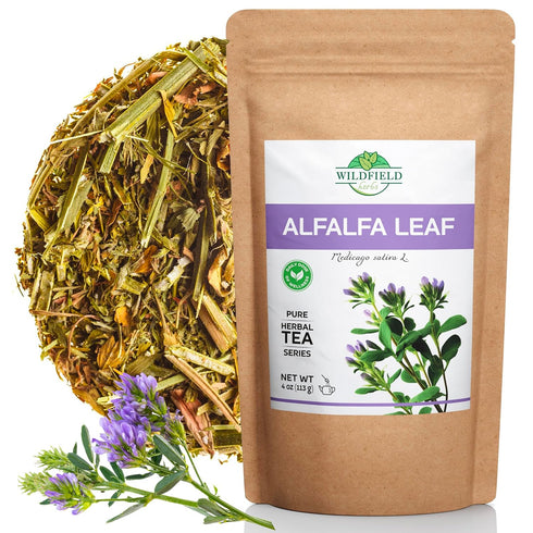 4 oz Alfalfa Leaf Alfalfa Herb Tea (Medicago sativa) - 113g Tea Bags Alfalfa Loose Leaf Tea Herbal Alfalfa Leaves...