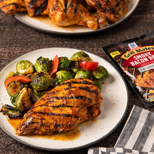 McCormick Grill Mates Smoky Bacon BBQ 3-In-1 Seasoning Mix, 1 oz (Pack of 12)...