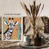 Posterizer 1 pcs-maximalist cute giraffe with retro background 2-Art for Animal Lovers-GIft for Men Women Teens-Decor for Home & Office- unframed ...