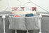 Home, dormitory bed hanging storage bag/storage bag, Dark gray, Length 31 cm, width 11 cm, height 16 cm...