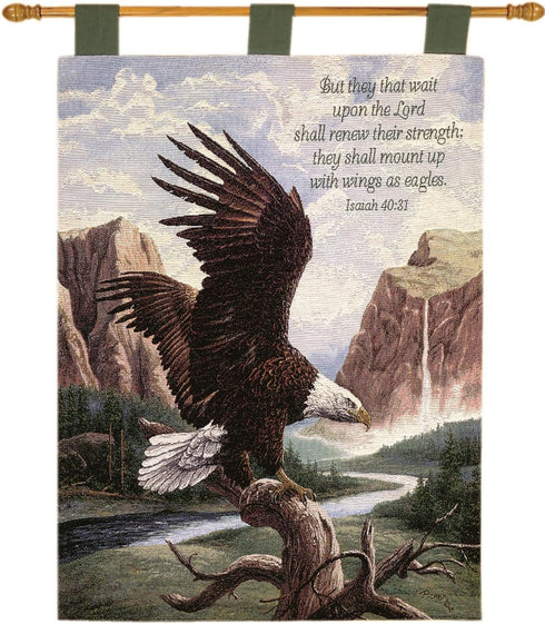 Manual Inspirational Collection 26 X 36-Inch Wall Hanging and Finial Rod, Freedom with Verse by Linda Picken,...