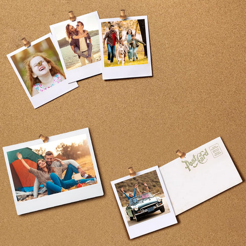 40Pcs Wood Push Pins, Thumb Tacks for Decorative, Wooden Pins and Tacks, Cork Board Thumbtacks, Cute Thumbtack for Wall and Bulletin Board, Map Pi...