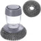 Dish Brush with soap Dispenser,with 2 Velvet Dish Brushes, Steel Wool Scrubber for Cleaning Dishes, pots, Pans, Grills, Sinks, Replaceable Brush H...
