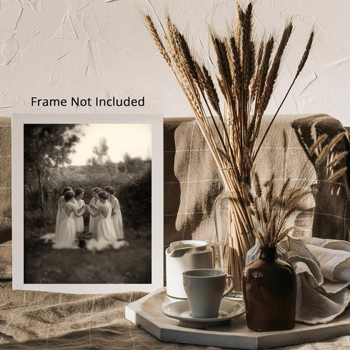 Posterizer 1 pcs-vintage black and white gothic mystical ritual photography 2-Gothic Art-Photography Art-Gift for Steampunk or Goth Fans- unframed...