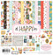 Carta Bella Paper Company Oh Happy Day Collection Kit paper, yellow, teal, blue, navy, green, red 12-x-12-Inch...