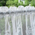 Molaxhome White Lace Valances for Windows 51x16inch, Lace Floral Embroidered Semi Sheer Curtain for Kitchen Cafe Dinning Bath Room 1 Pcs (White)...