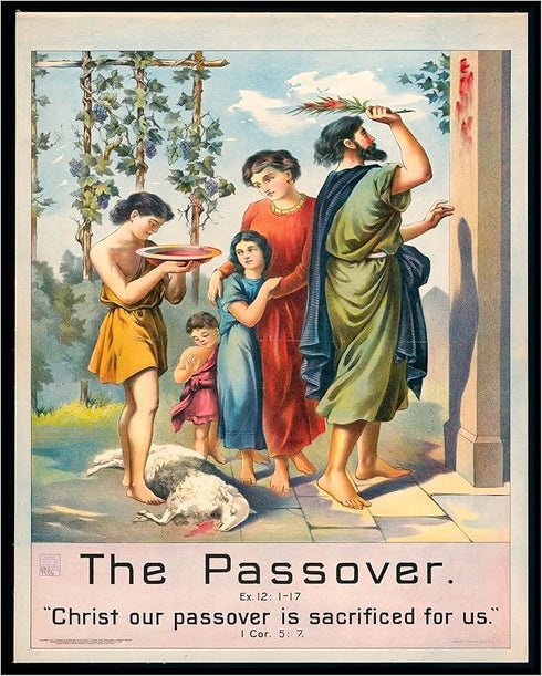 Posterizer 1 pcs-The Passover poster-Religious Posters-Gifts for Christians -Decor for Church, Sunday School Classroom- unframed wall art...