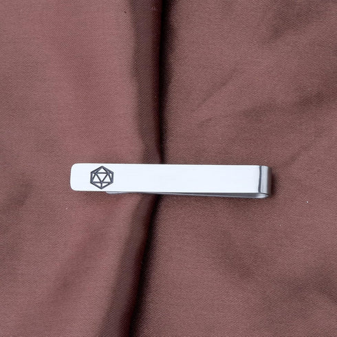 TGBJE D20 Tie Clip Gift D'D Tie Clip Gift Dungeon Gift Master Table Dice Tie Clip Table Gamer Gifts...