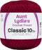 Coats Crochet Aunt Lydia's Crochet, Cotton Classic Size 10, Burgundy (154-492)...