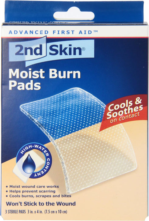 Spenco 2nd Skin Moist Burn Pads, Large (3 x 4 Inches), 3-Count...