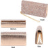 Naimo Bling Shiny Rhinestone Wedding Evening Party Clutch Handbag Purse...