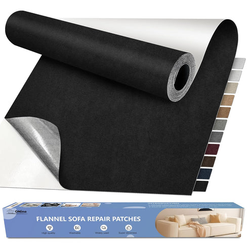 ONine Microfiber Couch Repair Kit, 55x12 inch Adhesive Fabric Patch, Multi-Color,Impervious Water?Suitable for Sofas, Tents, Handbags, Clothing, C...