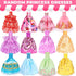 46 Pcs Doll Clothes and Accessories Kit, Including 2 Princess Gowns 4 Fashion Dresses 2 Tops 2 Pants 2 Bikini Swimsuits 10 Shoes 10 hangers 15 Jew...