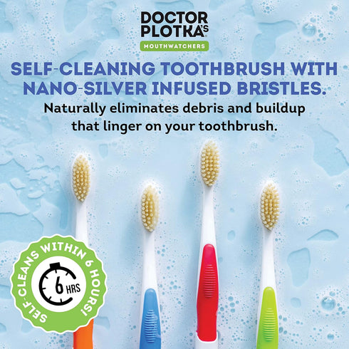 MOUTHWATCHERS Dr Plotkas Extra Soft Flossing Toothbrush Manual Soft Toothbrush for Adults | Ultra Clean Toothbrush | Good for Sensitive Teeth and ...