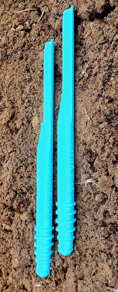 Dibby Seed Sowing Garden Tool Dibber Planter Transplanter – Sow Seeds at The Right Depth – Easily Transplant Delicate Seedlings (Little Dibby) Blu...