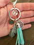 Sweet 16 Keychain for Her Dream Catcher 16th Birthday Gift for sweet 16 Birthday Key Chain, Packaged in Hand Stamped Box...