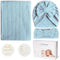 Baby Blankets,5PCS Security Blanket for Babies - Swaddle Adjustable Wearable Blanket, 5pcs Newborn Accessories Set with Hello World Wooden Birth A...