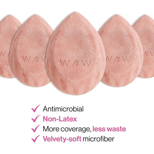 wet n wild Makeup Sponge - Low Product Absorption for Streak-Free Application, Effortless Blending Beauty for a Smooth Professional Looking Finish...