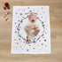 Disney Winnie The Pooh and Piglet White, Red, and Green Christmas Holiday Wreath Santa's Little Helper Photo Op Super Soft Baby Blanket...