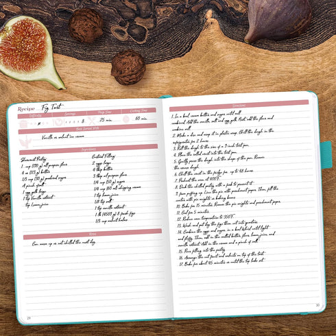 GoGirl Recipe Book – Blank Cookbook to Write In Your Own Recipes – Empty Cooking Journal for Family Recipes – Personalized Recipe Notebook – Hardc...