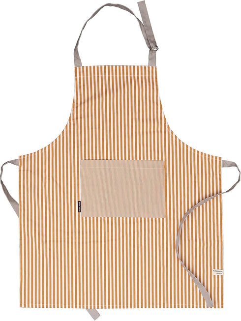 AMOUR INFINI Cotton Aprons for Women with Pockets Adjustable Strap and Waist Ties Reusable Printed Aprons for Baking, Cooking, Gardening (27.5 x 3...