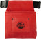 Graintex SS2516 :: One Pocket Nail & Tool Pouch Red Color Suede Leather with 2” Webbing Belt for Constructors, Electricians, Plumbers, Handymen...