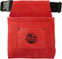 Graintex SS2516 :: One Pocket Nail & Tool Pouch Red Color Suede Leather with 2” Webbing Belt for Constructors, Electricians, Plumbers, Handymen...
