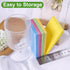 15 Pcs Cellulose Sponges Kitchen, 5 Colors Non-Scratch Colorful Sponges, Biodegradable Compressed Sponges, Large Cellulose Sponge for Kitchen, Bat...