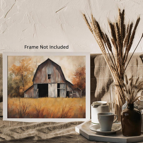 Posterizer 1 pcs- quaint old village-building in the nature 8-Landscape & Nature Art-Floral Botanical Art- Decor for Home & Office- unframed wall ...