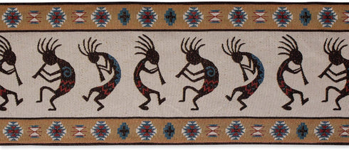 DII Tabletop Collection, Southwest Hacienda Stripe, Table Runner, 13x72, Kokopelli Tapestry...