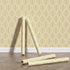 Modern Geometric Hexagonal Yellow peelable Adhesive Wallpaper Removable Wallpaper Home Living Room Cabinet Bathroom Contact Paper Waterproof Oil a...