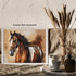 Posterizer 1 pcs- Beautiful brown and white horse with rustic background-Art for Animal Lovers- Gift for Men Women Teens-decor for Bedroom, Offic...