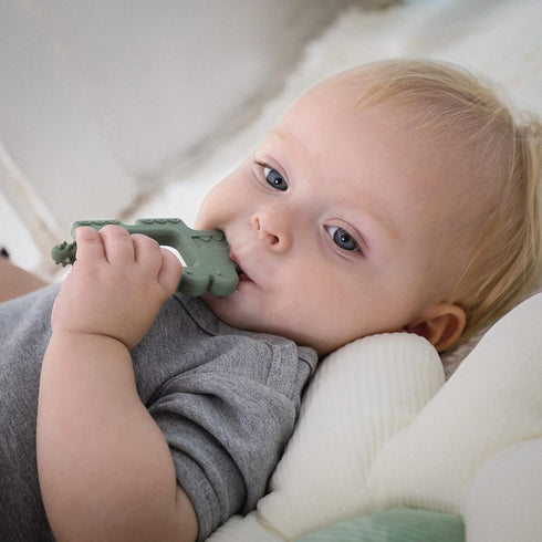 Moonkie Teething Toy, Safe & Easy to Hold BPA Free Silicone Baby Soothing Teethers, Prevent Finger Sucking Teether Toys Best for Babies 0-6 6-12 M...