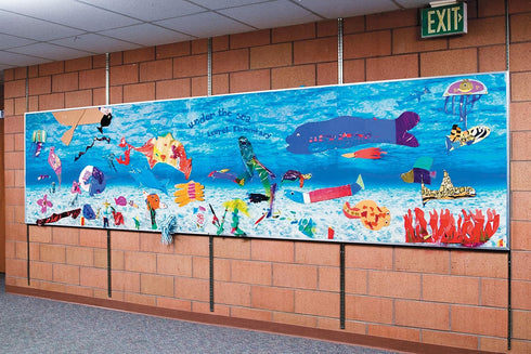 Fadeless Bulletin Board Paper, Fade-Resistant Paper for Classroom Decor, 48” x 12’, Under the Sea, 1 Roll...