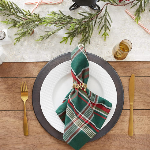 DII Holiday Dining Table Linen Sparkle Metallic Kitchen Décor, Table Runner, 14x72, Jacquard Snowflakes...
