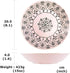 Mino Ware Japanese Pasta Bowl, Rice Soup Sarada Curry Rice, Moroccan Design, 8.1 inch, Pink...