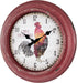 La Crosse Technology 12 Inch Distressed Red Rooster Quartz Wall Clock - 404-3630...