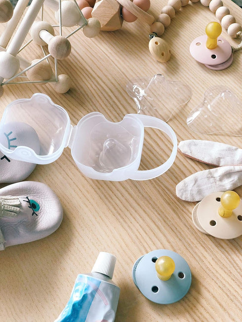 purifyou Nipple Shields for Nursing Breastfeeding Newborn, 24mm / 20mm / 18mm / 16mm, Set of 3 Silicone Nipple Shield with Free Case Latch Assist ...