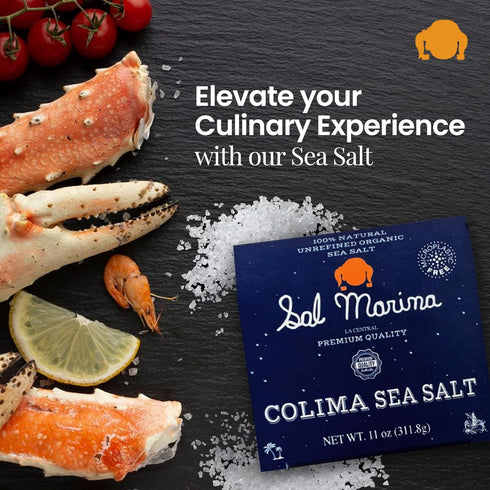 SAL MARINA | Unrefined Colima Sea Salt 11oz | Kosher Salt 100% Natural - Vegan Gluten Free Organic Table Salt Seasoning Food...