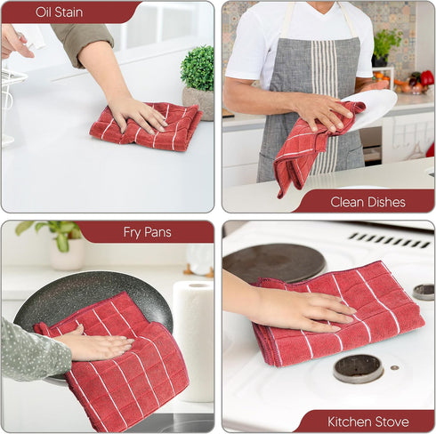 Utopia Towels - Microfiber Kitchen Towels, Super Absorbent 12 x 12 Inches, Durable, Soft, and Lint Free Dish Towels, Ideal for Cleaning dishes, pa...