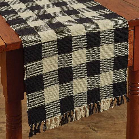 Park Designs Buffalo Check Table Runner - 54" L - Black...