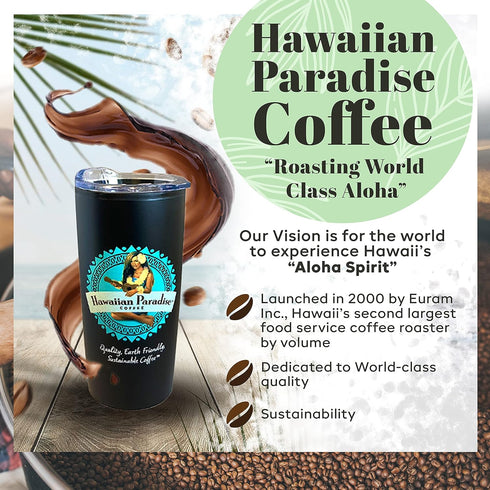 Hawaiian Paradise Coffee Chocolate Macadamia Nut Ground Coffee 12oz Bag, 100% Arabica Beans, Premium Rich Flavored, Finest Beans...