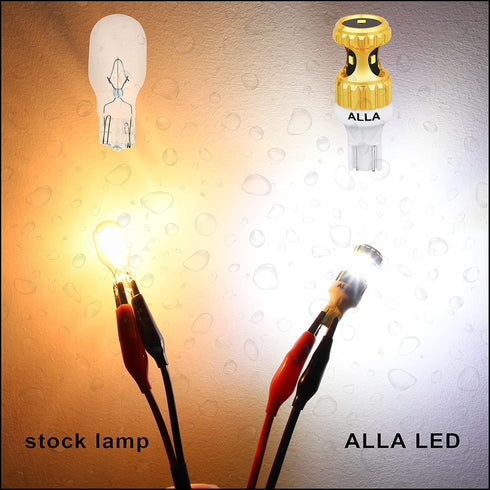 Alla Lighting 3000lm ZES 912 921 LED Reverse Lights Bulbs Xtreme Super Bright 12V SMD T10 T15 906 W16W LED Back-Up Light, 6000K Xenon White...