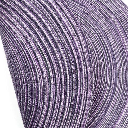 SHACOS Round Placemats Set of 4 Round Table Placemats Braided Cotton Place Mats 15 inch for Kitchen Dining Table Holiday Party (Light Purple, 4)...