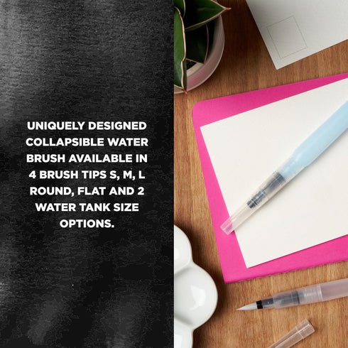 SAKURA Koi Water Brush - Water Brush for Watercolor - 4 ml Tank - Small Brush Tip...