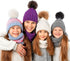 Tatuo DIY Faux Fur Pom Poms Ball with Press Button Removable Fluffy Pompom for Knitting Hats Shoes Scarves Bag Accessories (Mix Colors, 16)...