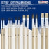 U.S. Art Supply 12-Piece Artist Paint Brush Set with 9" x 12" Wood Painting Palette - 12 Premium Round & Flat Bristle Paintbrushes - Fun Kids, Adu...